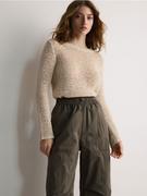 Swetry damskie - Reserved - Sweter o luźnym splocie - kremowy - miniaturka - grafika 1