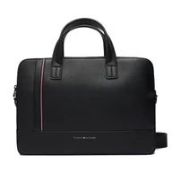 Torby na laptopy - Torba na laptopa Tommy Hilfiger Th Central Slim Computer Bag AM0AM13631 Czarny - miniaturka - grafika 1