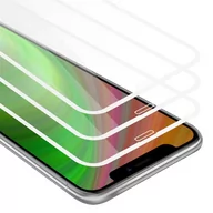 Szkła hartowane na telefon - 3X Szkło Hartowane Do Apple Iphone X / Xs Folia Pancerna Ochronny W Przezroczysty Z Białym Tempered Glass Cadorabo - miniaturka - grafika 1