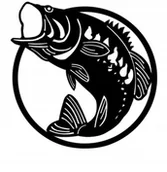 Dekoracje domu - Dekoracja Ścienna Prezent Dla Wędkarza Ryba D106 - miniaturka - grafika 1