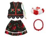 Stroje karnawałowe - ZESTAW KRAKOWIANKA CZARNY 98-110 4el - miniaturka - grafika 1