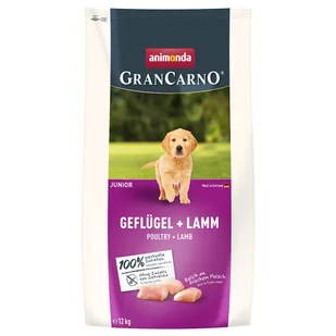 animonda GranCarno Junior, drób i jagnięcina - 12 kg - Sucha karma dla psów - miniaturka - grafika 1
