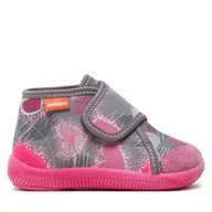 Buty dla dziewczynek - Kapcie MILAMI 225-4SR Szary - miniaturka - grafika 1