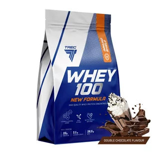 Białko Trec Whey  100 New Formula 700G Podwójna Czekolada - Odżywki białkowe - miniaturka - grafika 1