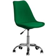Krzesła - Krzesło obrotowe ART235C/ welur, zielony - miniaturka - grafika 1