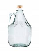 Biowin Butelka szklana ze szklaną rączką i korkiem 5l, marki bdg5z