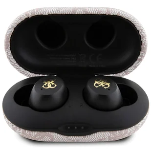 Guess słuchawki Bluetooth GUTWSP4EGP TWS + stacja dokująca ENC różowy/pink 4G Metal - Słuchawki - miniaturka - grafika 8