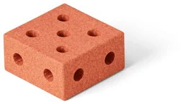 MODU - block square - sensoryczny blok piankowy, pomarańczowy Przykładowa dodatkowa nazwa - Akcesoria do wózków - miniaturka - grafika 1