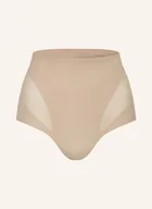 Spodenki damskie - Calvin Klein Szorty Modelujące Stay-Put Mesh beige - miniaturka - grafika 1