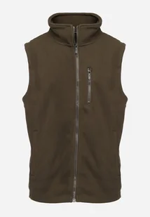 Zielona Kamizelka z Półgolfem i Bawełną i Zasuwanymi Kieszeniami Linovira - Kamizelki męskie - miniaturka - grafika 1