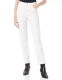 Spodnie damskie - Sisley Spodnie damskie, Kremowy biały denim 10R, 32 - grafika 1