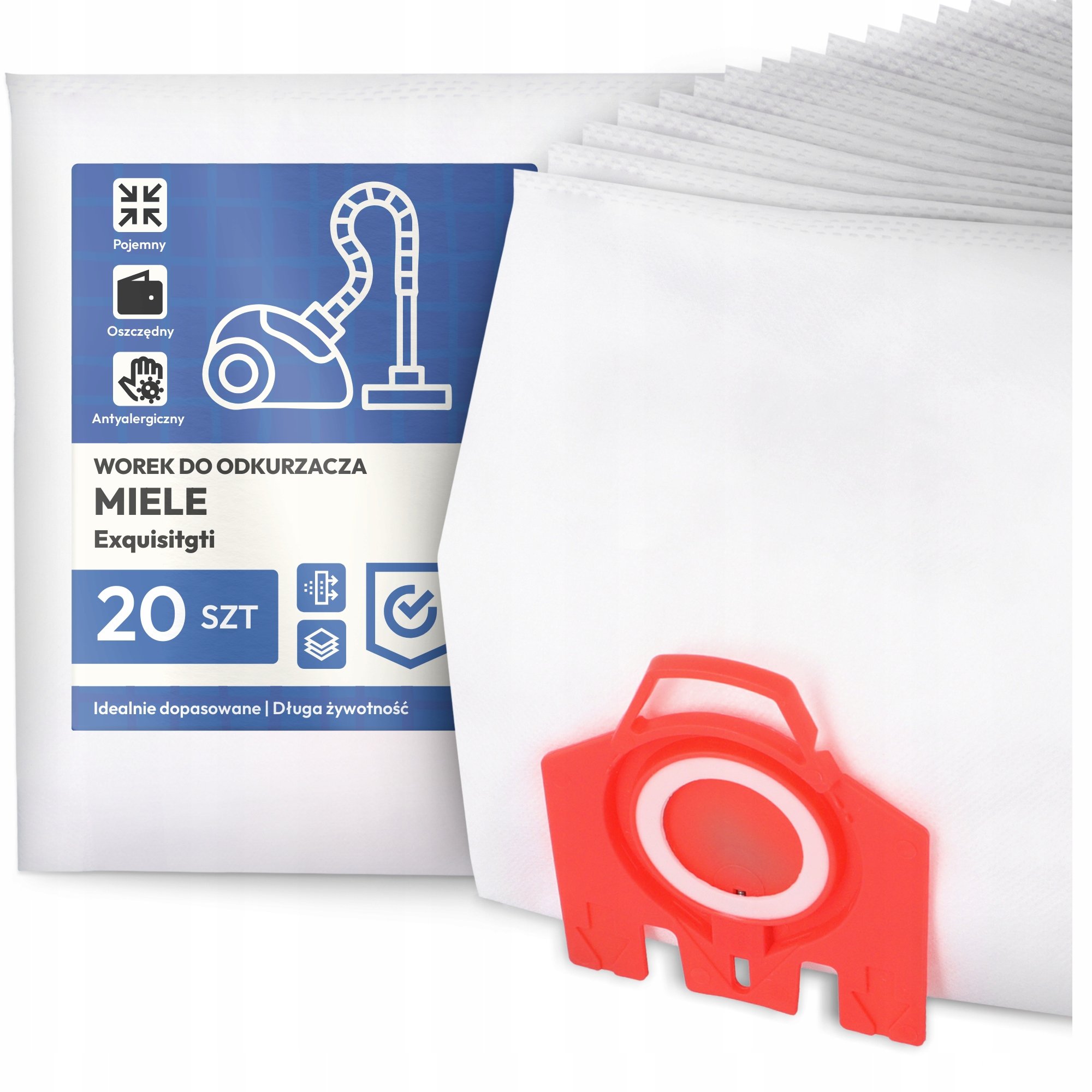 20x Worek do Odkurzacza Miele Exquisitgti Syntetyczny Duży Torba Worki G9