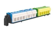 Rozdzielnie elektryczne - Hager polo Wspornik z zaciskami PE/N QuickConnect do rozdzielnic 4-rzędowych VZ464 VZ464 - miniaturka - grafika 1
