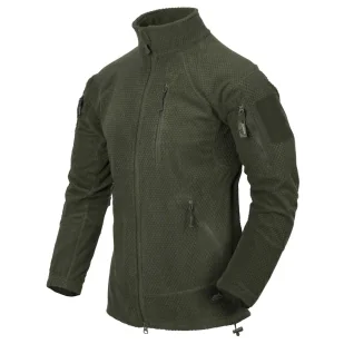 Bluza Helikon-Tex Alpha TACTICAL Grid Fleece Jacket - olive green - Odzież taktyczna i umundurowanie - miniaturka - grafika 1