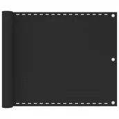 Parawany - vidaXL Parawan balkonowy, HDPE, 75x500 cm, antracytowy vidaXL - miniaturka - grafika 1