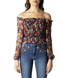 Desigual T-shirt damski Ts_Ailea, czarny, XL - Koszulki i topy damskie - miniaturka - grafika 1