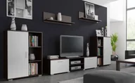 Meblościanki - Meblościanka biała + wenge T2-M58 - miniaturka - grafika 1