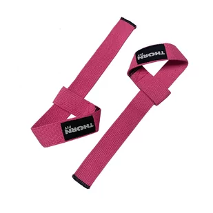 Paski do podnoszenia ciężarów THORN FIT Lifting straps cotton pink - Gryfy - miniaturka - grafika 1