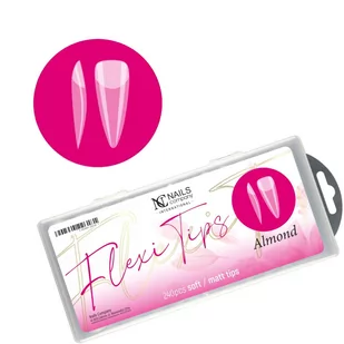Nails Company, Tipsy Żelowe Flexy Migdał - Sztuczne paznokcie i akcesoria - miniaturka - grafika 1