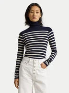 Swetry damskie - Polo Ralph Lauren Golf 211947943001 Granatowy Slim Fit - miniaturka - grafika 1