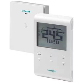 Termostat Siemens programovatelný digitální prostorový, bezdrátový (RDE100.1RFS) - Systemy inteligentnych domów - miniaturka - grafika 1