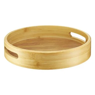 Ambition NATURAL OKRĄGŁA TACA BAMBUSOWA 25 CM 29556 - Tace i patery - miniaturka - grafika 1