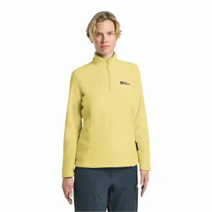 Damska bluza polarowa Jack Wolfskin TAUNUS HZ W lemon ice - S - Bluzy damskie - miniaturka - grafika 1