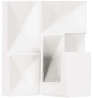 Wieszaki łazienkowe - Kleine Wolke Wieszak Brinkle White - miniaturka - grafika 1