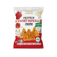 Chipsy - Popcrop Chrupki piramidki proteinowe o smaku słodkiej papryki bezglutenowe 60 g - miniaturka - grafika 1