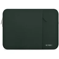 Torby na laptopy - Etui na laptopa TECH-PROTECT Sleevy 13-14 cali Ciemnozielony - miniaturka - grafika 1