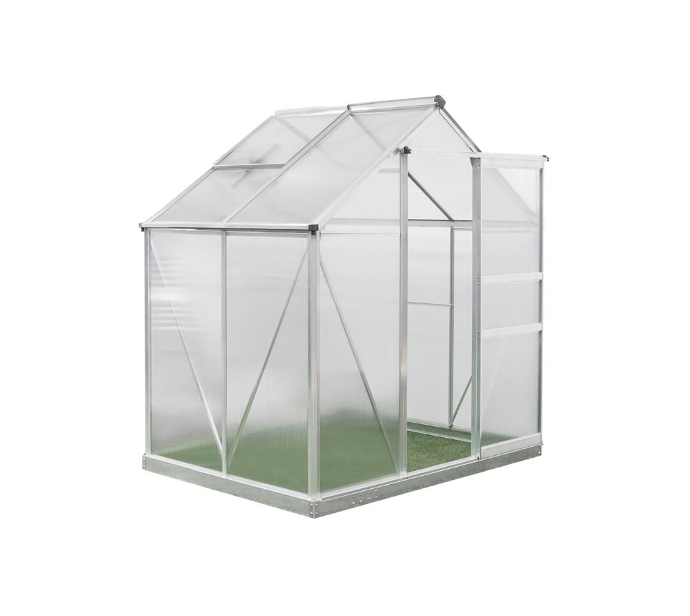 Szklarnia aluminiowa Westmann Flora 64 Srebrna 132x190x201 cm