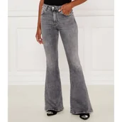 Spodnie damskie - Pinko Jeansy | flare fit - miniaturka - grafika 1