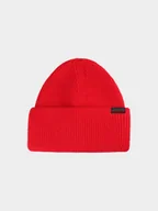 Czapki dla dzieci - 4F Czapka zimowa chłopięca - czerwona Uniwersalny - miniaturka - grafika 1