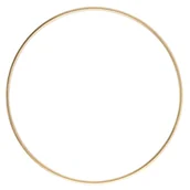 Wyposażenie pokoiku dziecięcego - [000113] Obręcz metalowa baza do łapacza snów 30cm złota - miniaturka - grafika 1