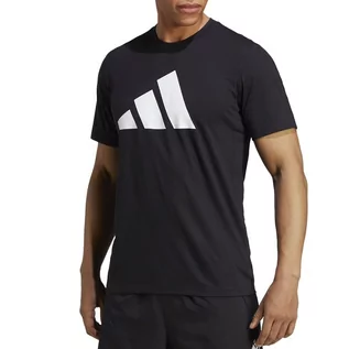 Koszulki sportowe męskie - Koszulka adidas Train Essentials Feelready Logo Training IB8273 - czarna - Adidas - grafika 1