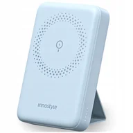 Powerbanki - INNOSTYLE POWERMAG 2W1 SZYBKI POWERBANK INDUKCYJNY DO MAGSAFE 10000MAH STOJAK NIEBIESKI - miniaturka - grafika 1