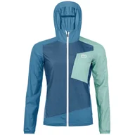 Kurtki i kamizelki sportowe damskie - Kurtka damska Ortovox Windbreaker Jacket W Rozmiar: M / Kolor: niebieski - miniaturka - grafika 1