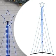 Ozdoby bożonarodzeniowe - vidaXL Lampki choinkowe, 339 niebieskich LED, 187 cm - miniaturka - grafika 1