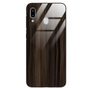 Etui i futerały do telefonów - Etui drewniane Samsung Galaxy A20e Premium Wood Dark Brown Forestzone Glass - miniaturka - grafika 1