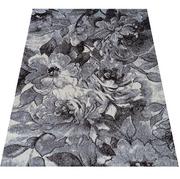 Dywany - Szary miękki dywan z motywem kwiatów - Dimate 3X - Profeos - miniaturka - grafika 1