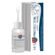 Suplementy i witaminy dla psów - Vet Protector Uszy PLUS 50ml płyn do uszu - miniaturka - grafika 1