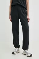 Spodnie damskie - Pinko spodnie dresowe bawełniane kolor czarny z nadrukiem 104270 A266 - miniaturka - grafika 1