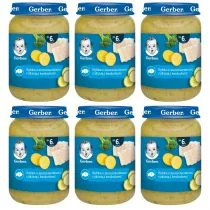 Gerber Obiadek rybka z ziemniaczkami cukinią i brokułami dla niemowląt po 6 miesiącu zgrzewka 6 x 190 g - Dania dla dzieci - miniaturka - grafika 1