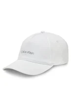 Czapki damskie - Calvin Klein Czapka z daszkiem Must Tpu Logo K60K610525 Biały - miniaturka - grafika 1