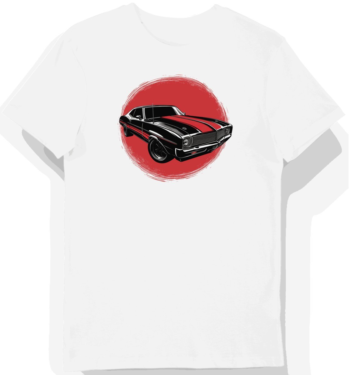 Koszulka męska biała z motywem klasycznego auta Oldsmobile 3XL