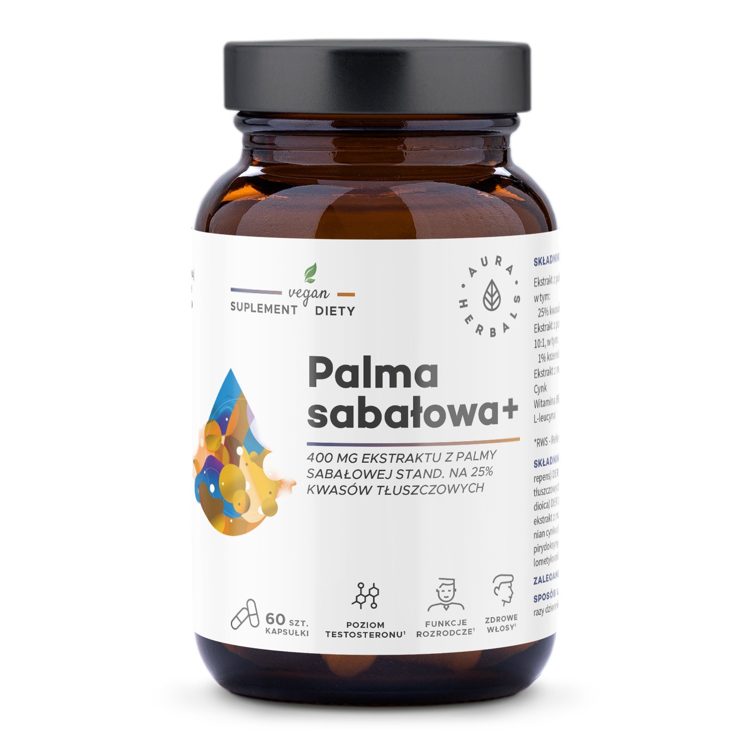 Aura Herbals Palma sabałowa 400 mg Kapsułki, 60 szt.