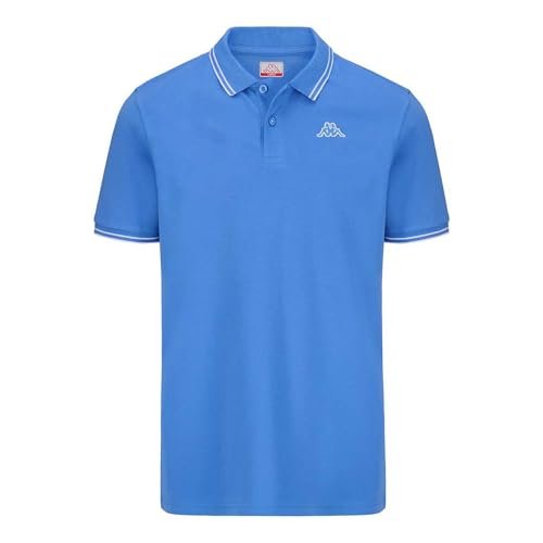 Kappa Męska koszulka polo Ezio 2, niebieska, rozmiar 4XL