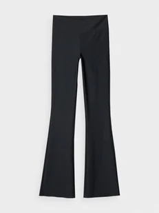 Damskie legginsy basic 4F 4FRAW24TTIGF233 - czarne - Spodnie sportowe damskie - miniaturka - grafika 1