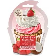 Maseczki do twarzy - Marion Sp z o.o. Sweet Mask bąbelkująca maseczka nawilżająca strawberry & coconut cake 6g - miniaturka - grafika 1