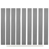 Ogrodzenia - vidaxl Zamienne deski ogrodzeniowe z WPC, 9 szt., 170 cm, szare - miniaturka - grafika 1